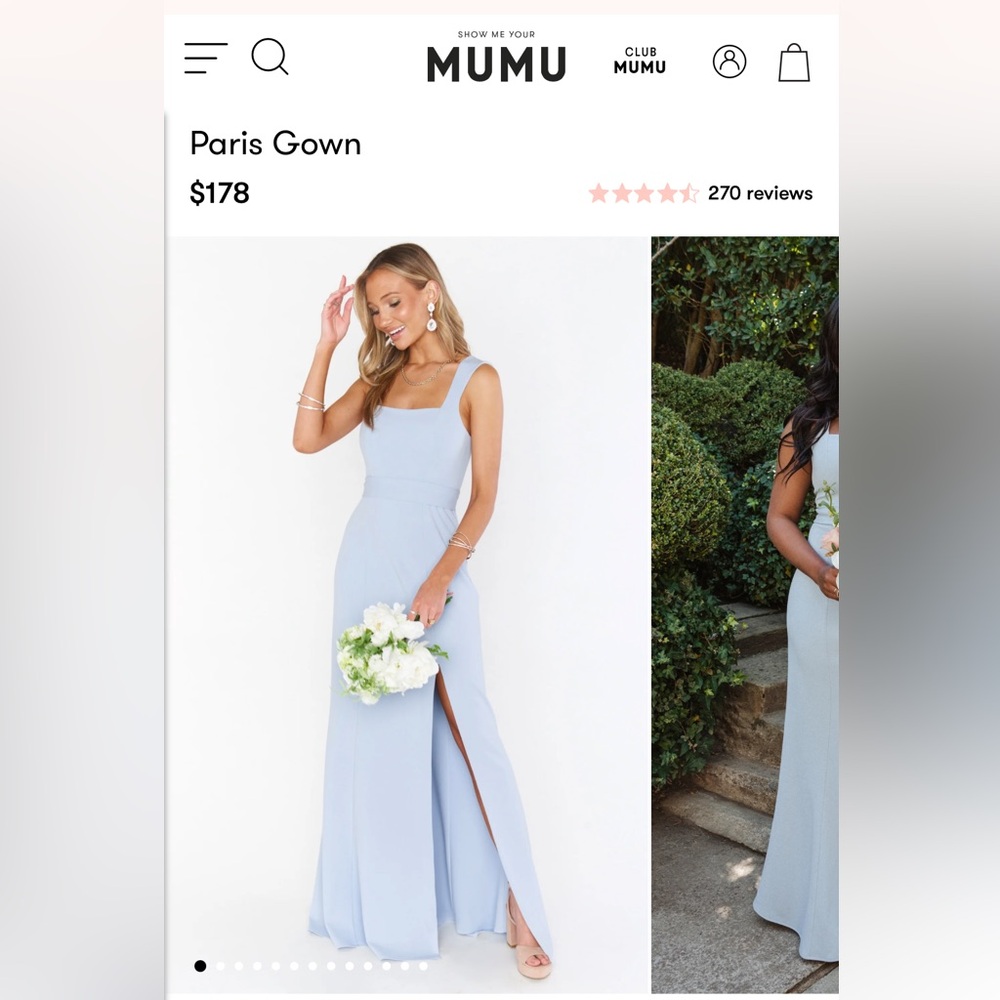 NWT Show Me Your MuMu Paris Gown